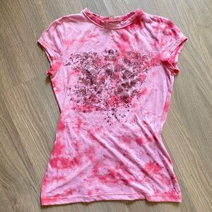 Pink Tie-Dye Graphic Tee